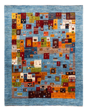 Tappeto Gabbeh - Loribaft Persero - Reale - 198 x 155 cm - multicolore