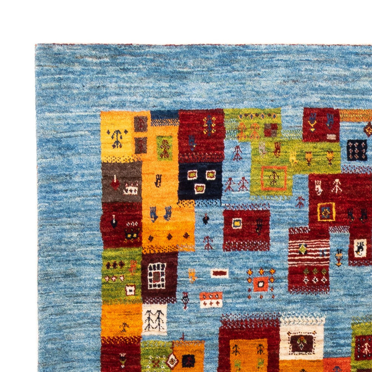 Tappeto Gabbeh - Loribaft Persero - Reale - 198 x 155 cm - multicolore