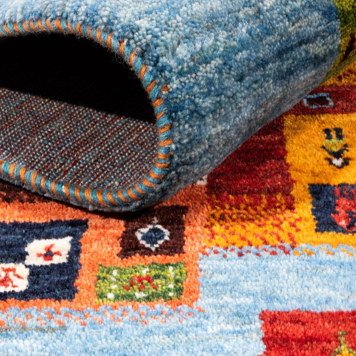 Tappeto Gabbeh - Loribaft Persero - Reale - 198 x 155 cm - multicolore