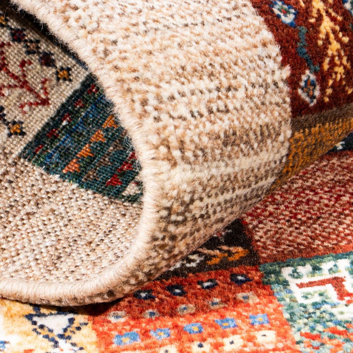 Tappeto Gabbeh - Loribaft Persero - Reale - 132 x 84 cm - multicolore