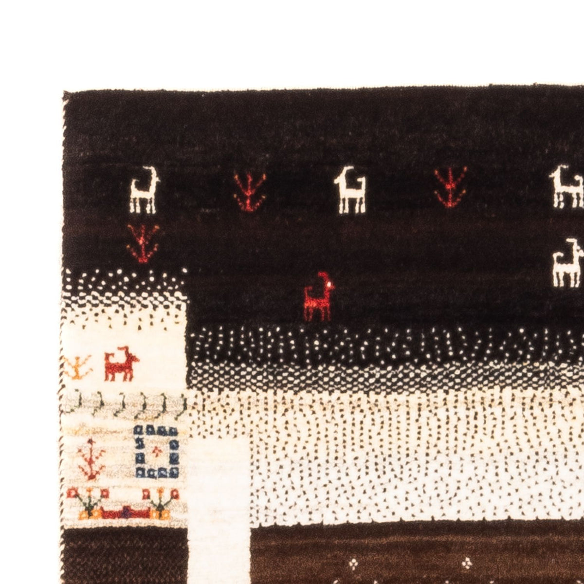 Tappeto Gabbeh - Loribaft Persero - Reale - 130 x 86 cm - multicolore