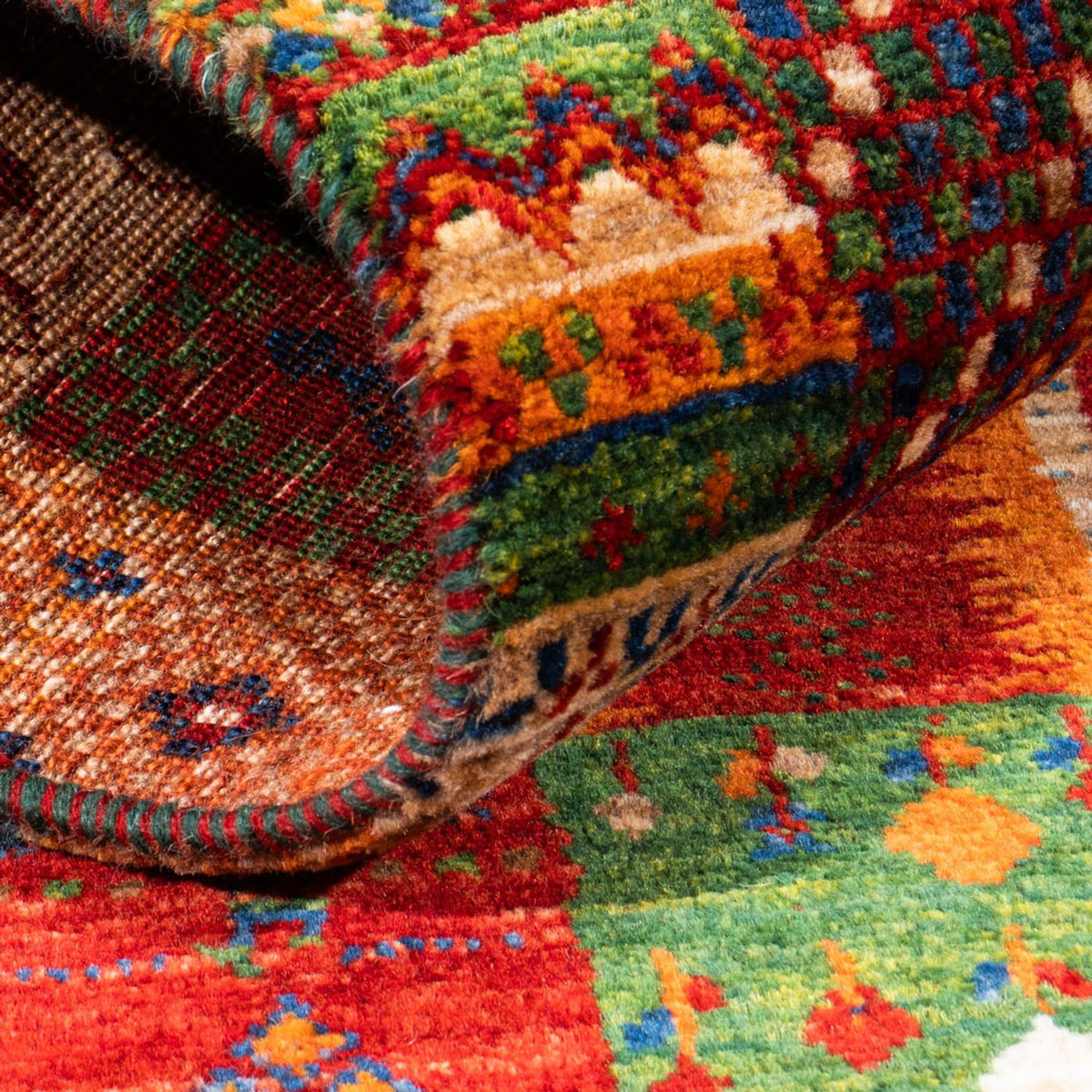 Tappeto Gabbeh - Loribaft Persero - Reale - 137 x 88 cm - multicolore