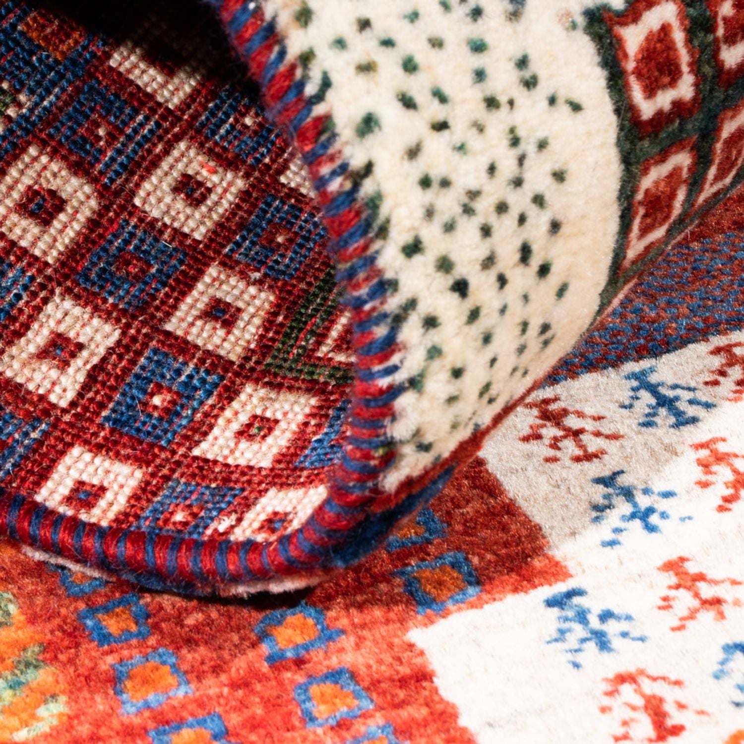 Tappeto Gabbeh - Loribaft Persero - Reale - 123 x 80 cm - multicolore