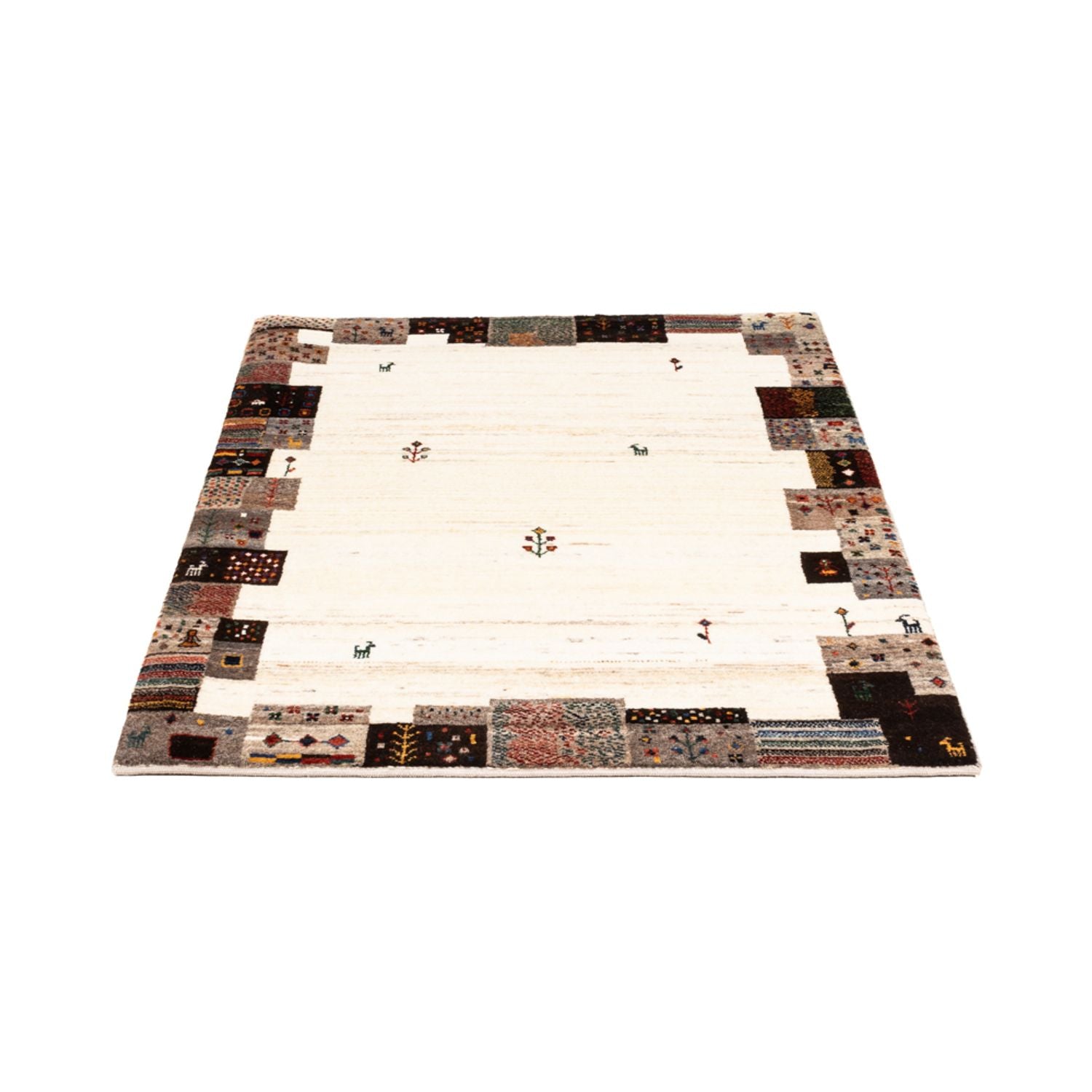 Tappeto Gabbeh - Loribaft Persero - Reale - 125 x 90 cm - crema