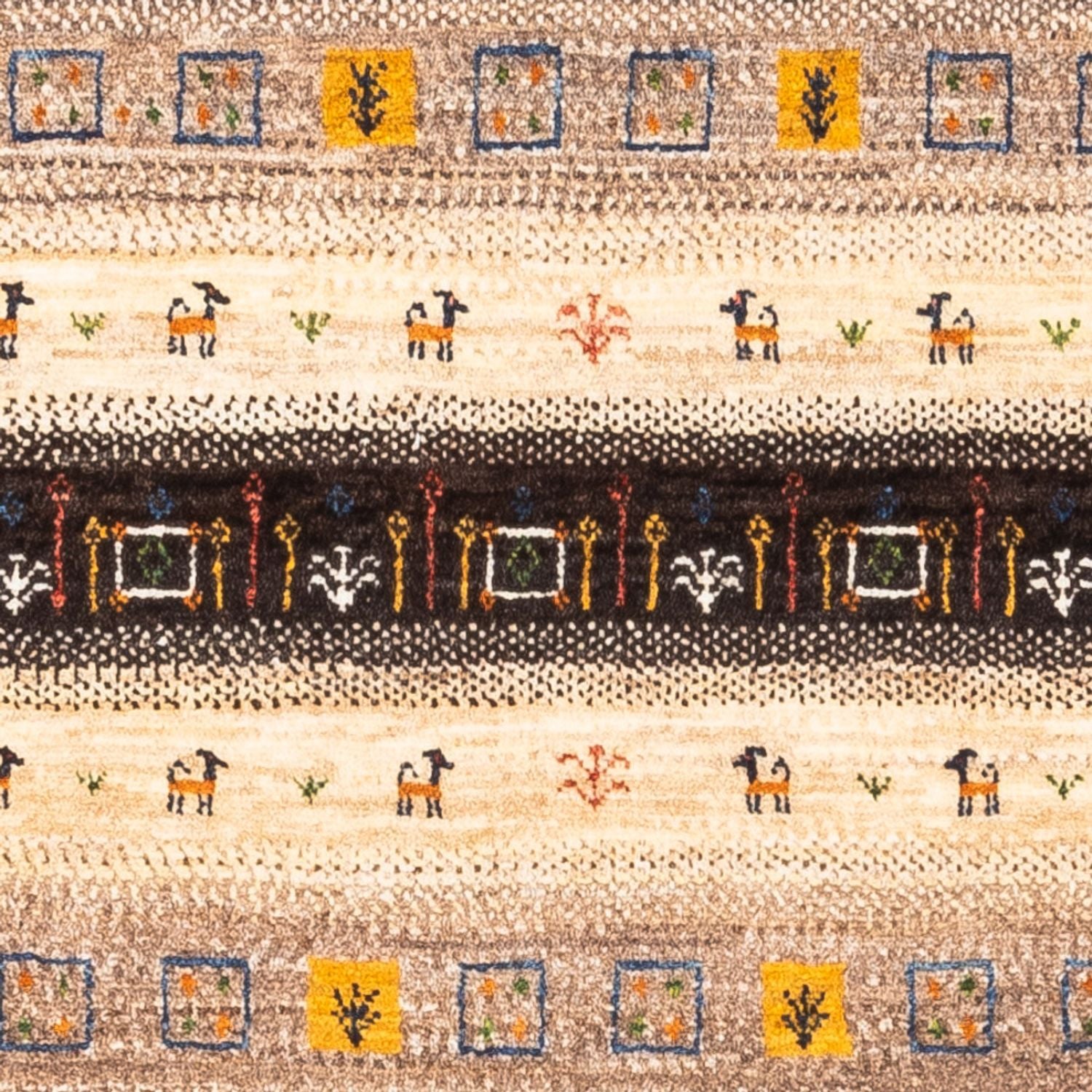 Tappeto Gabbeh - Loribaft Persero - Reale - 135 x 87 cm - multicolore
