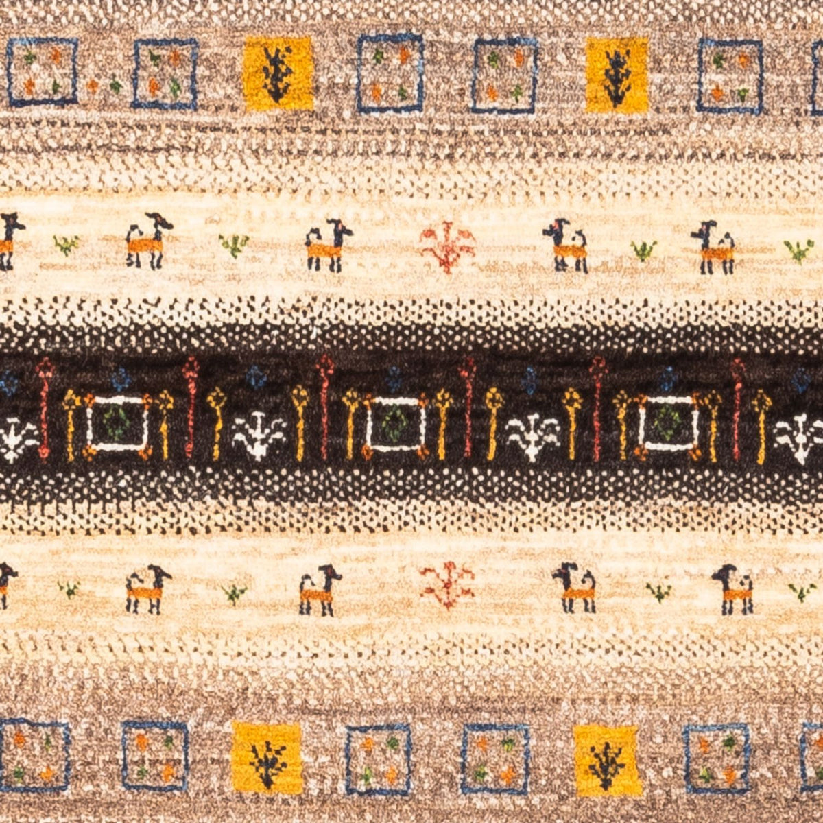 Tappeto Gabbeh - Loribaft Persero - Reale - 135 x 87 cm - multicolore