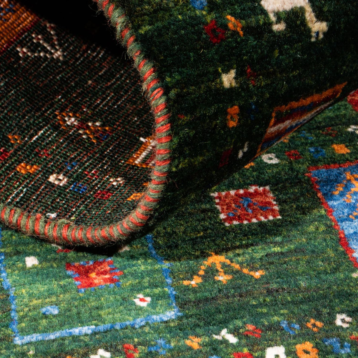 Tappeto Gabbeh - Loribaft Persero - Reale - 126 x 81 cm - multicolore