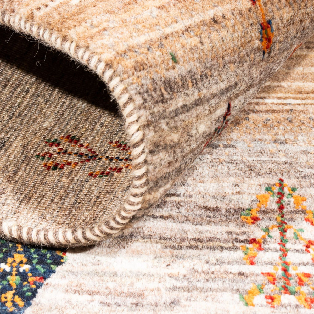 Tappeto Gabbeh - Loribaft Persero - Reale - 125 x 85 cm - grigio