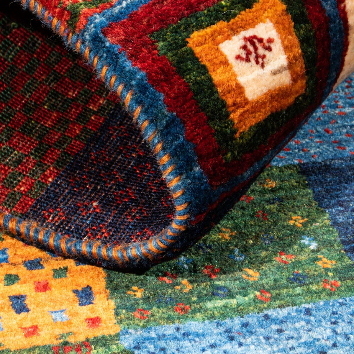 Tappeto Gabbeh - Loribaft Persero - Reale - 128 x 84 cm - multicolore