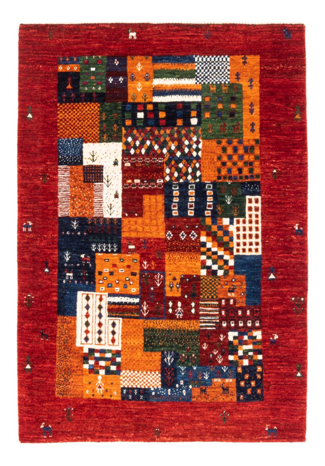 Tappeto Gabbeh - Loribaft Persero - Reale - 125 x 93 cm - multicolore