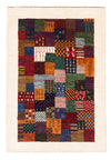 Loribaft Tappeto 85x124cm - Perserteppich Wollteppich - Rettangolo / Multicolore / 85 x 124 cm Rettangolo