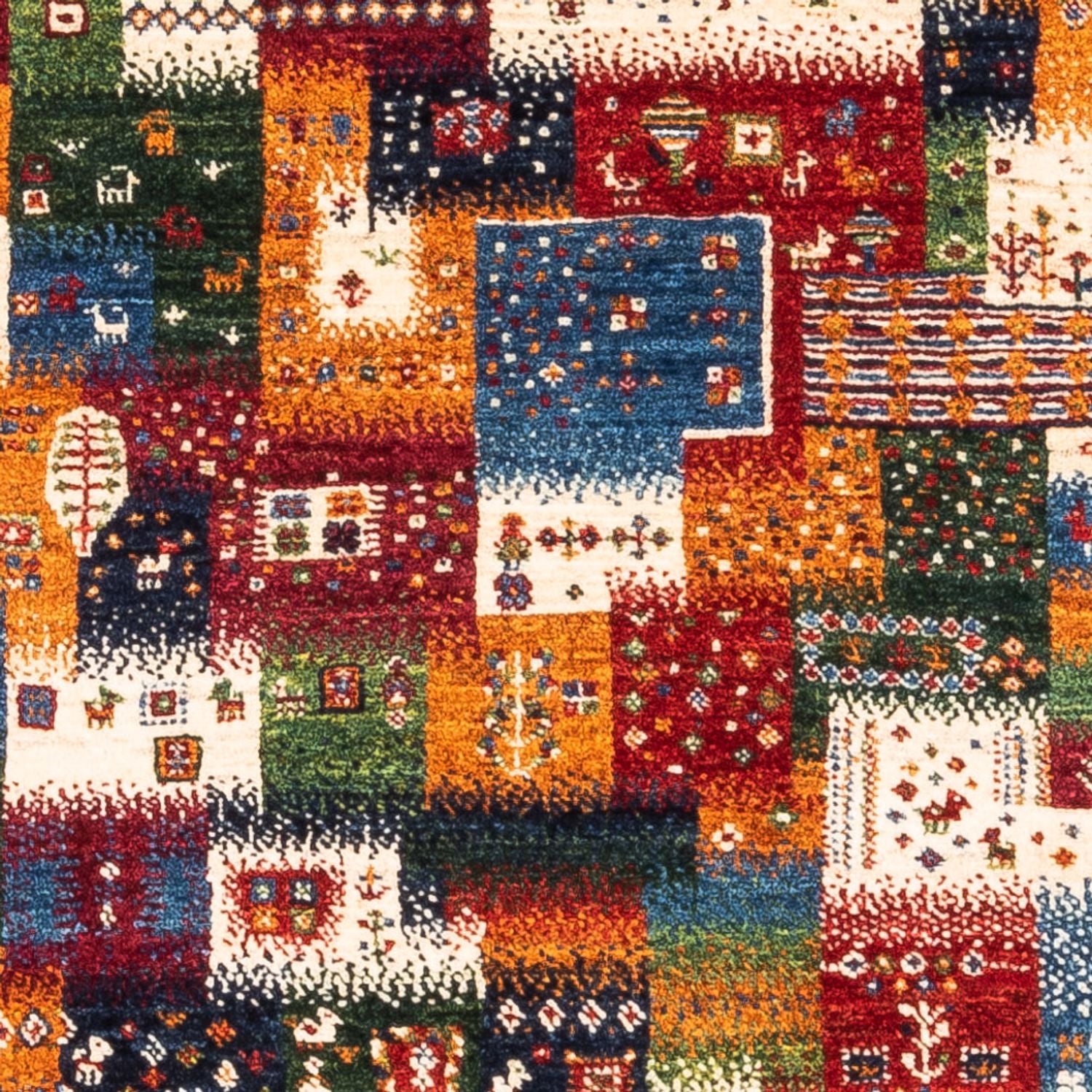 Tappeto Gabbeh - Loribaft Persero - Reale - 123 x 89 cm - multicolore