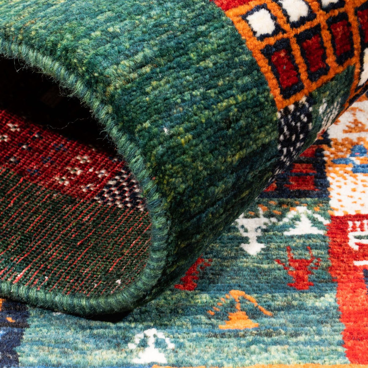 Tappeto Gabbeh - Loribaft Persero - Reale - 125 x 83 cm - multicolore