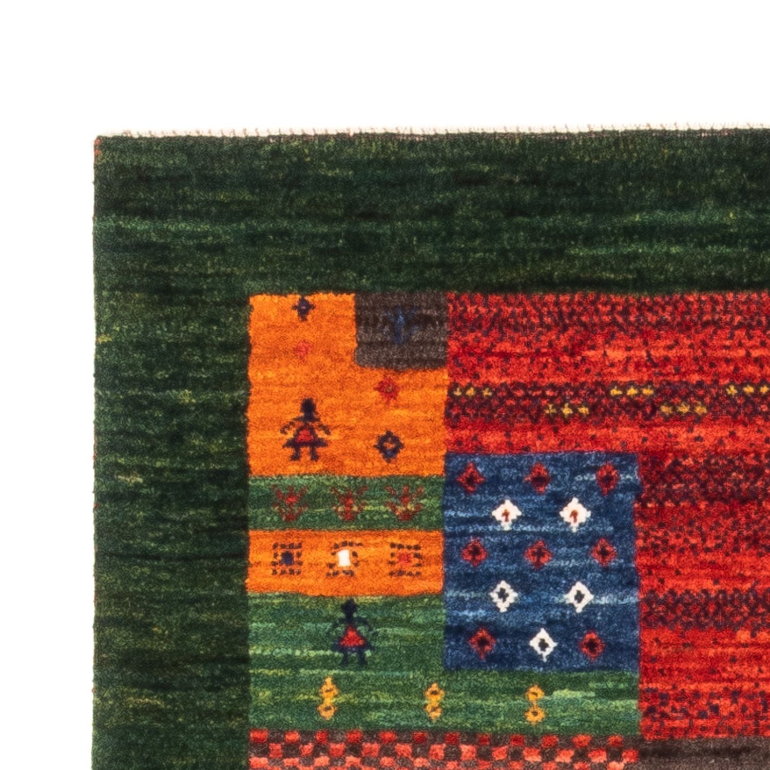 Tappeto Gabbeh - Loribaft Persero - Reale - 127 x 83 cm - verde