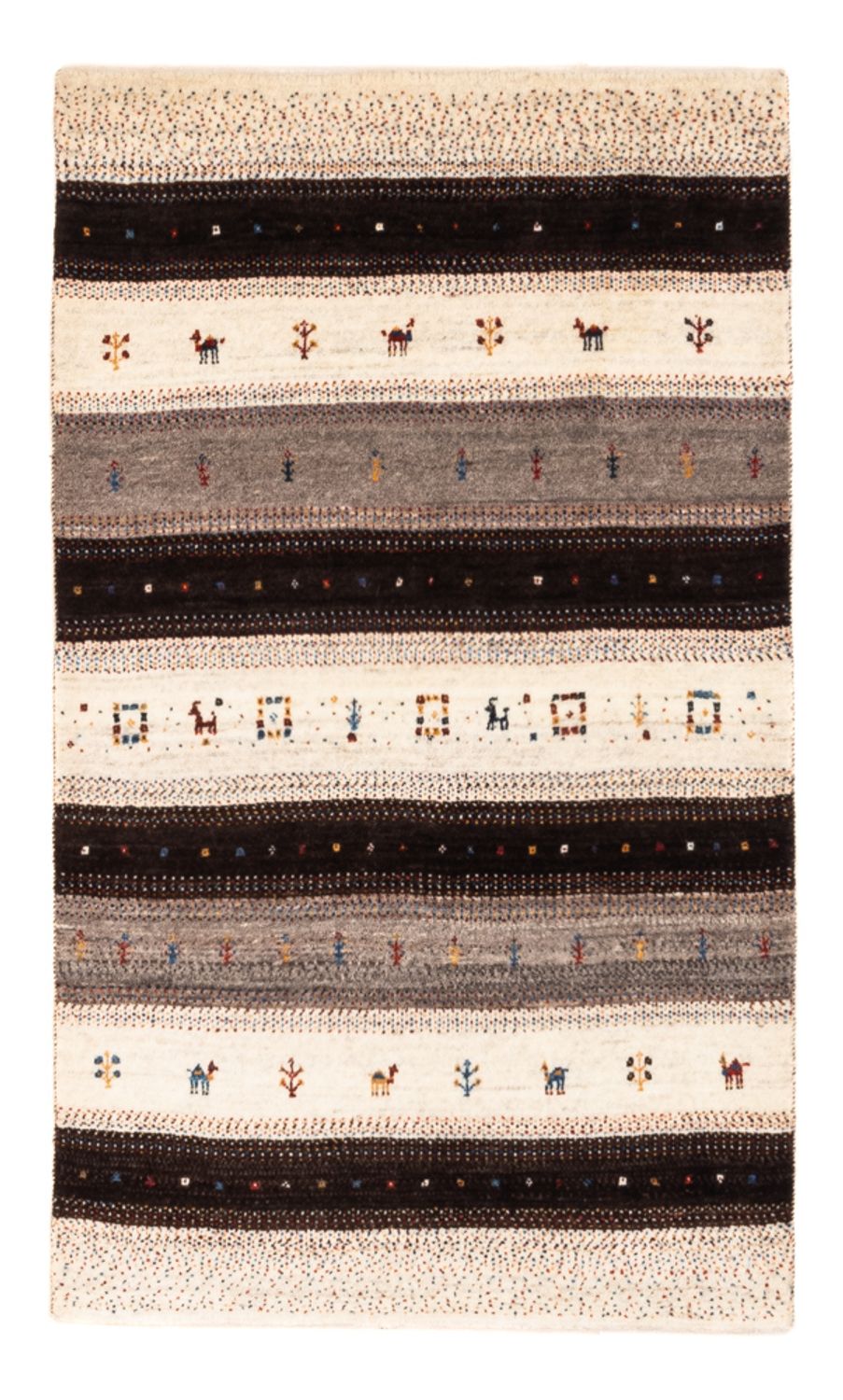 Tappeto Gabbeh - Loribaft Persero - Reale - 134 x 84 cm - marrone