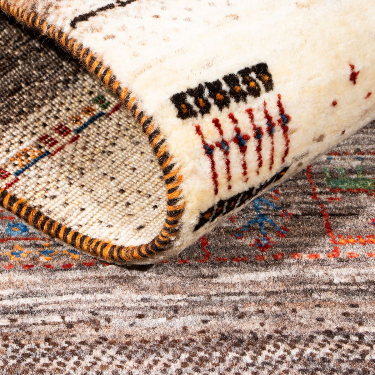 Tappeto Gabbeh - Loribaft Persero - Reale - 137 x 85 cm - marrone