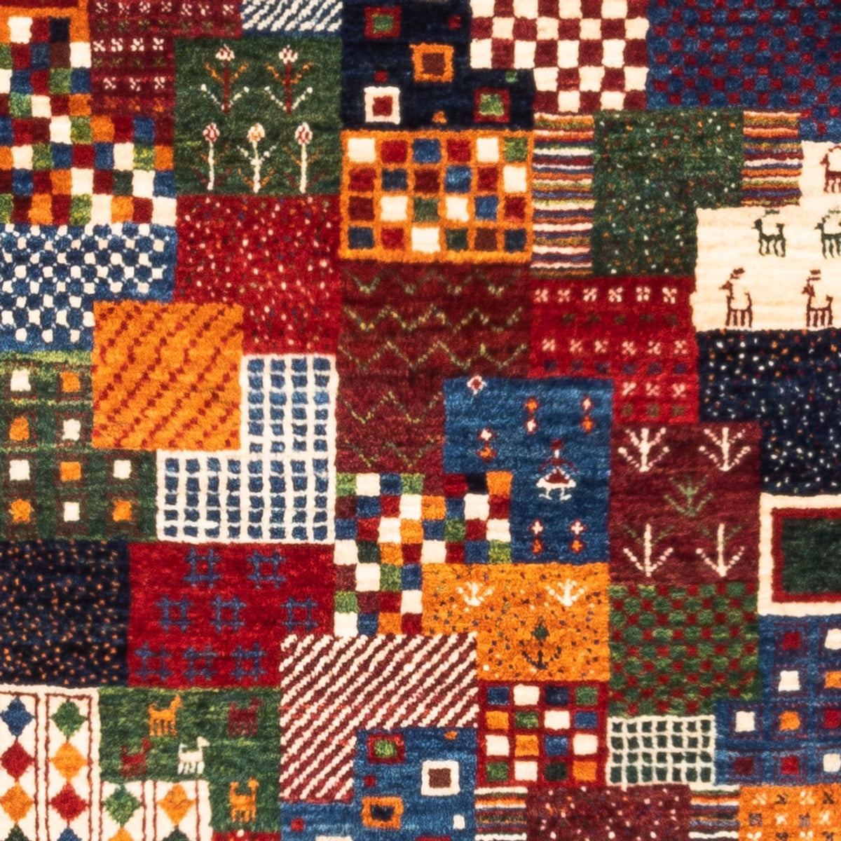 Tappeto Gabbeh - Loribaft Persero - Reale - 132 x 86 cm - multicolore