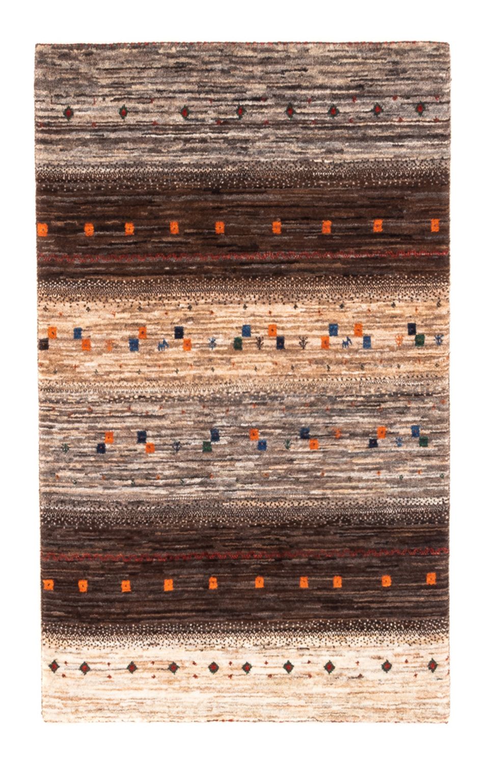 Tappeto Gabbeh - Loribaft Persero - Reale - 134 x 84 cm - grigio