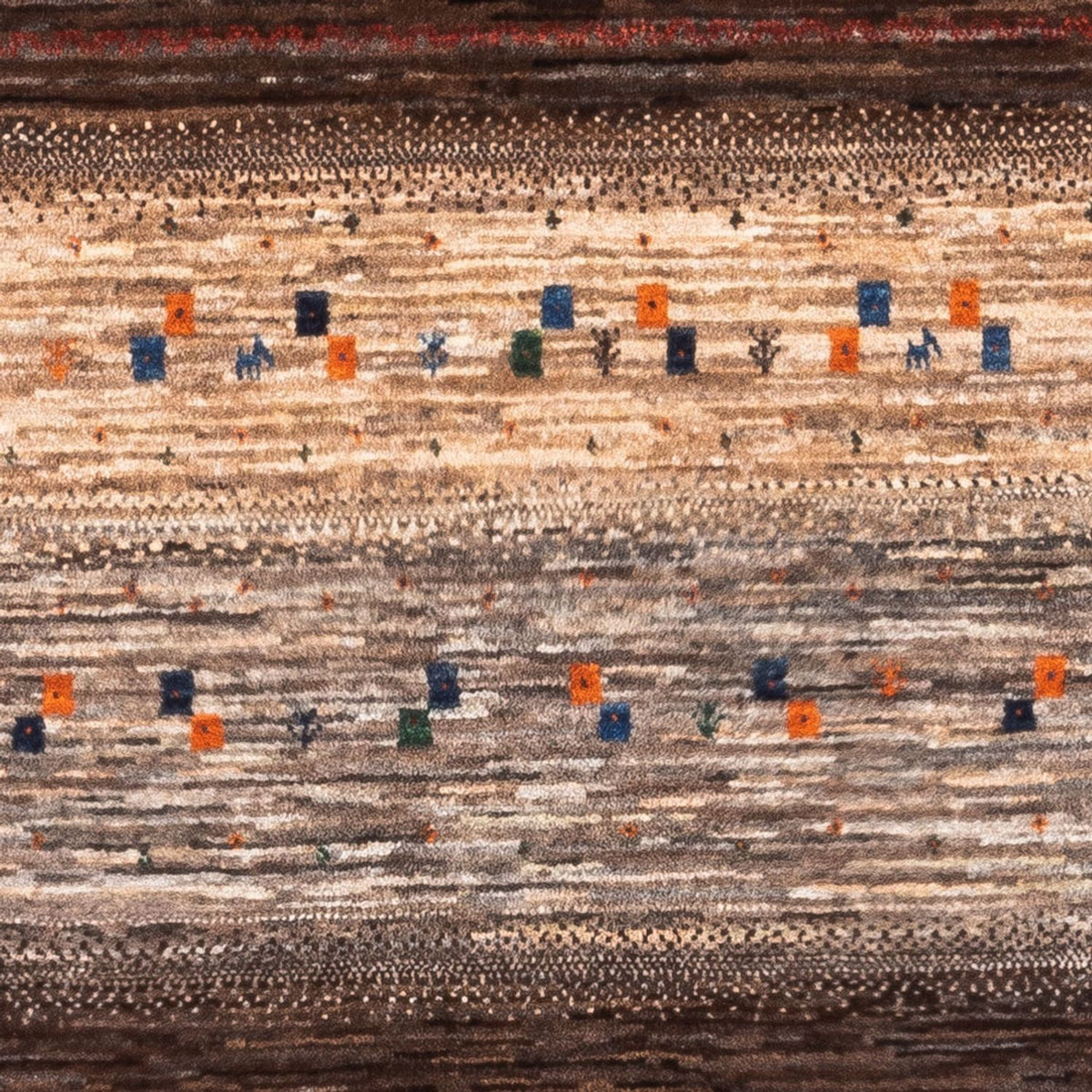 Tappeto Gabbeh - Loribaft Persero - Reale - 134 x 84 cm - grigio