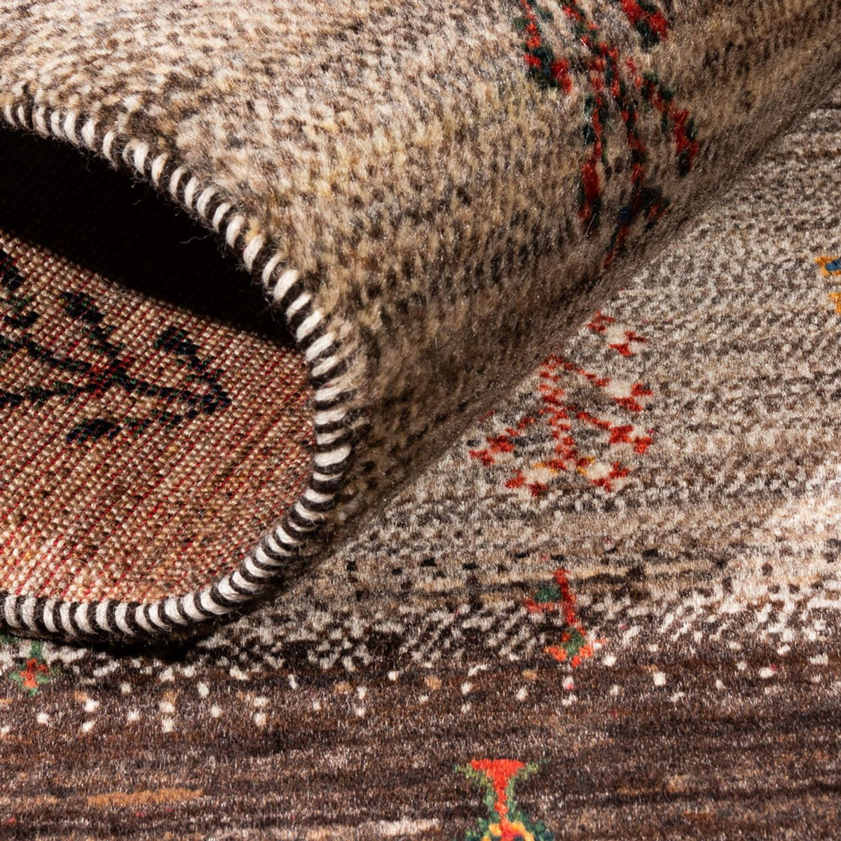 Tappeto Gabbeh - Loribaft Persero - Reale - 137 x 90 cm - multicolore