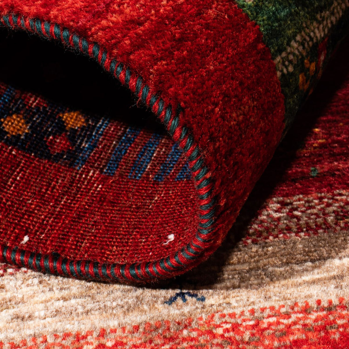 Tappeto Gabbeh - Loribaft Persero - Reale - 128 x 83 cm - multicolore