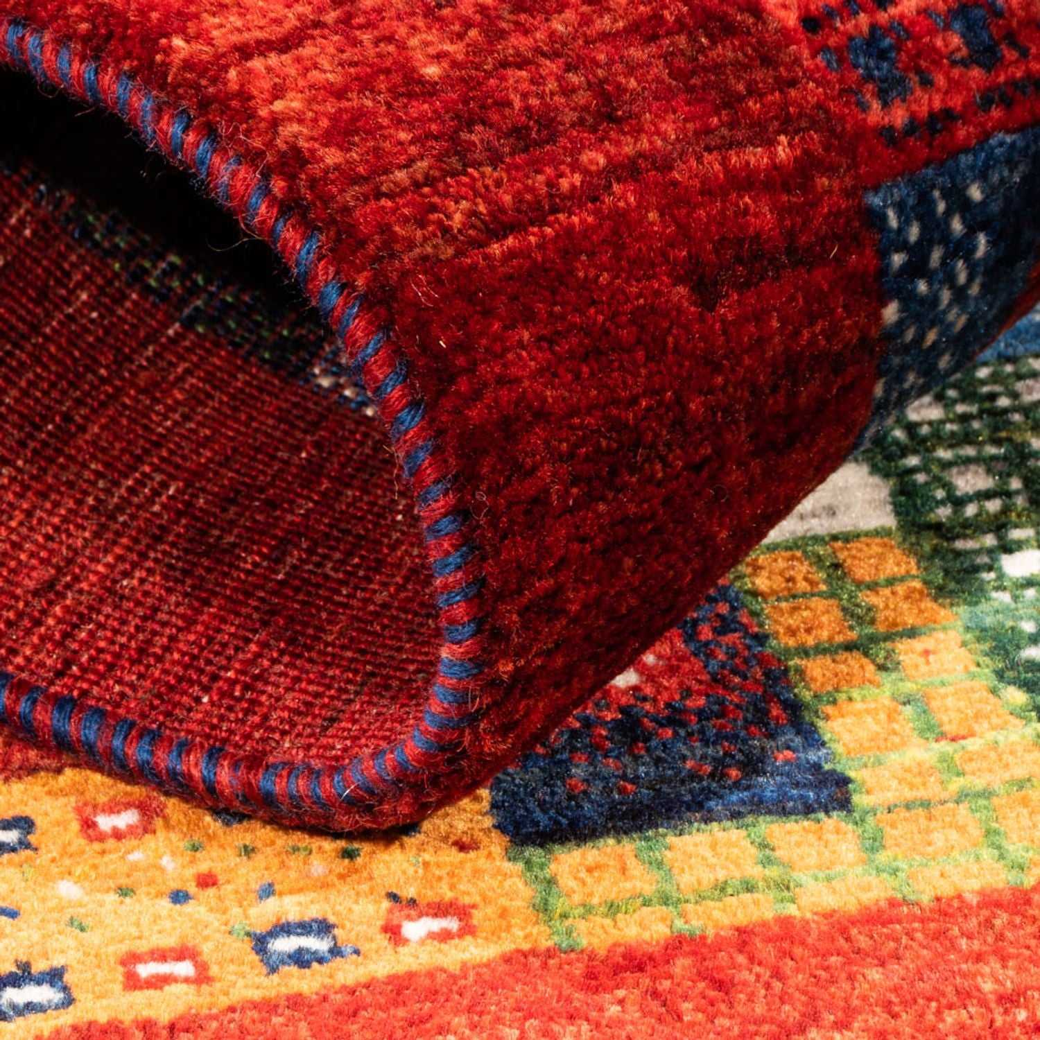 Tappeto Gabbeh - Loribaft Persero - Reale - 123 x 87 cm - multicolore
