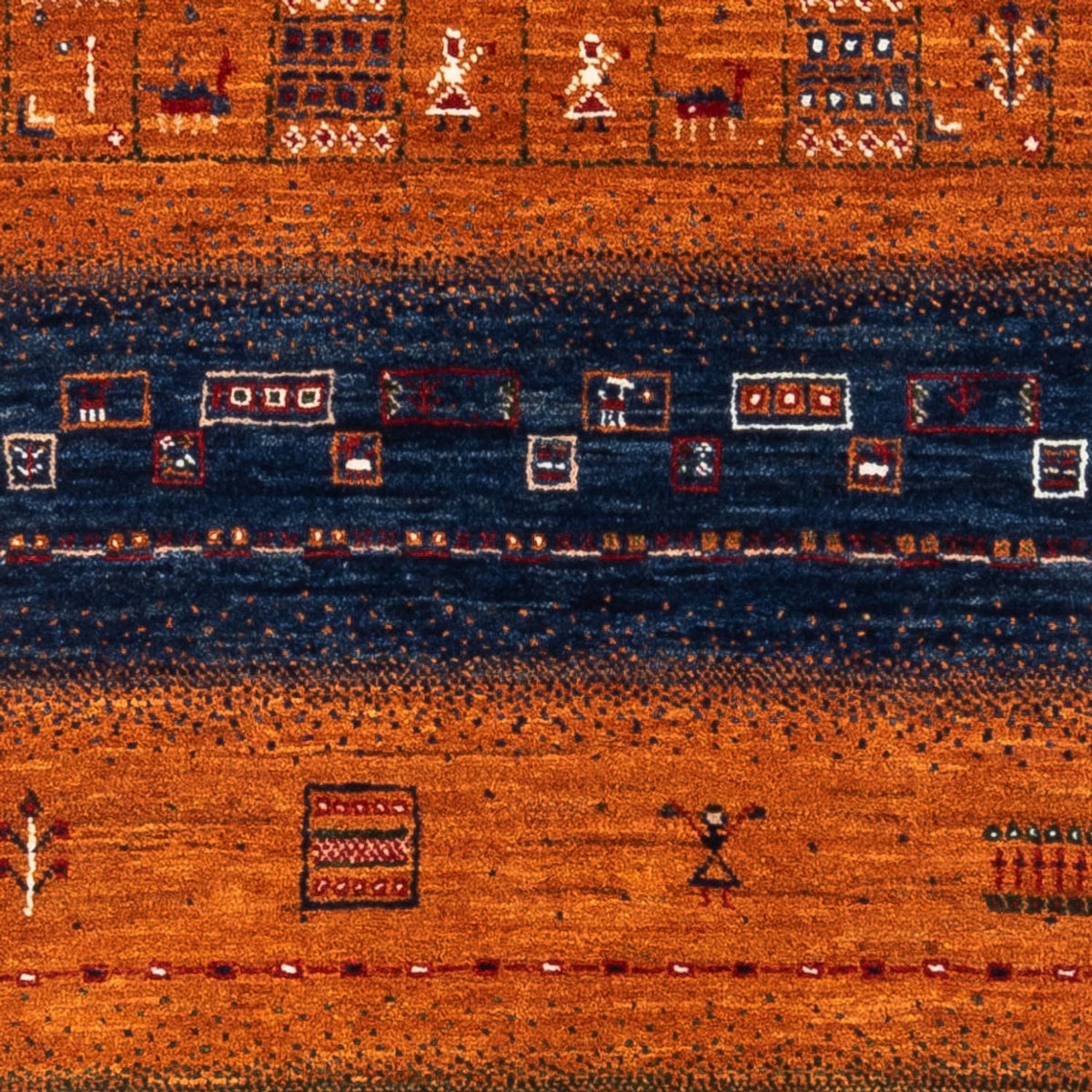 Tappeto Gabbeh - Loribaft Persero - Reale - 129 x 88 cm - multicolore