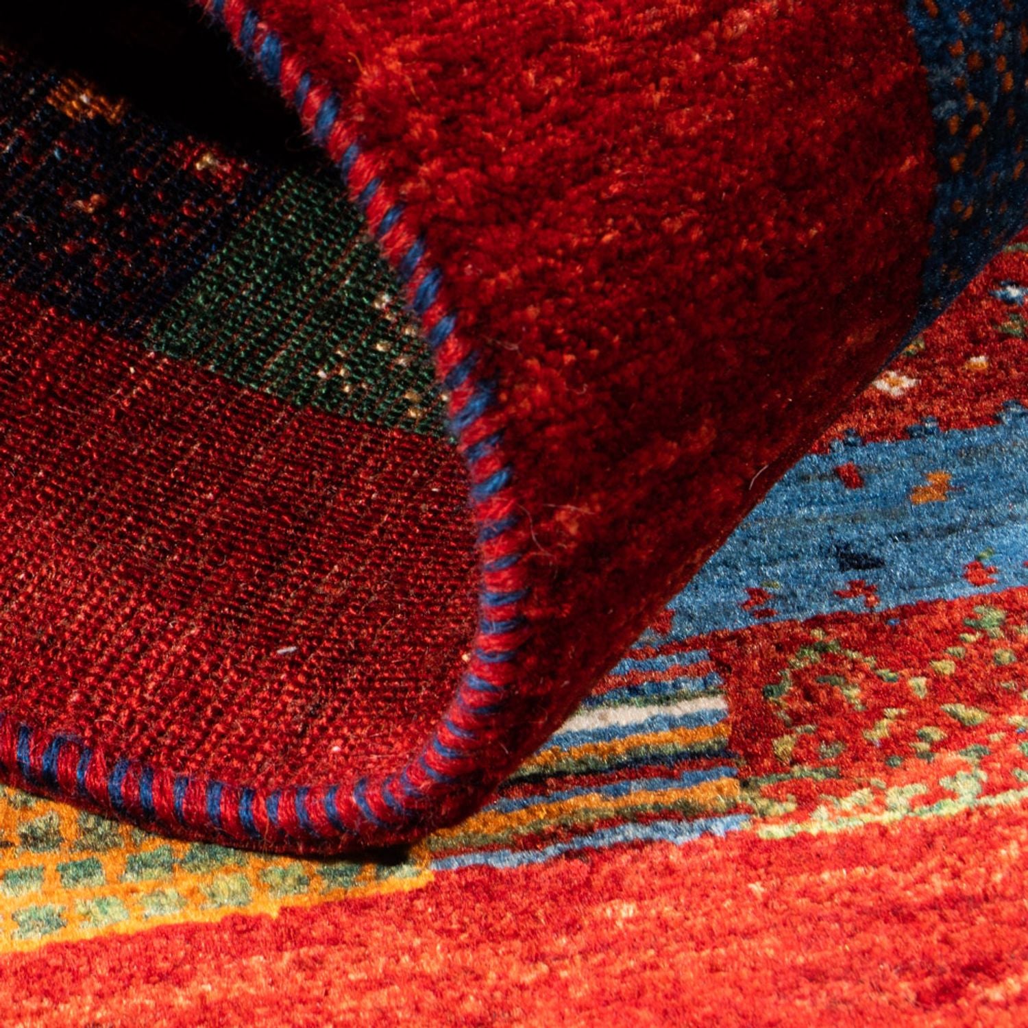 Tappeto Gabbeh - Loribaft Persero - Reale - 133 x 87 cm - multicolore