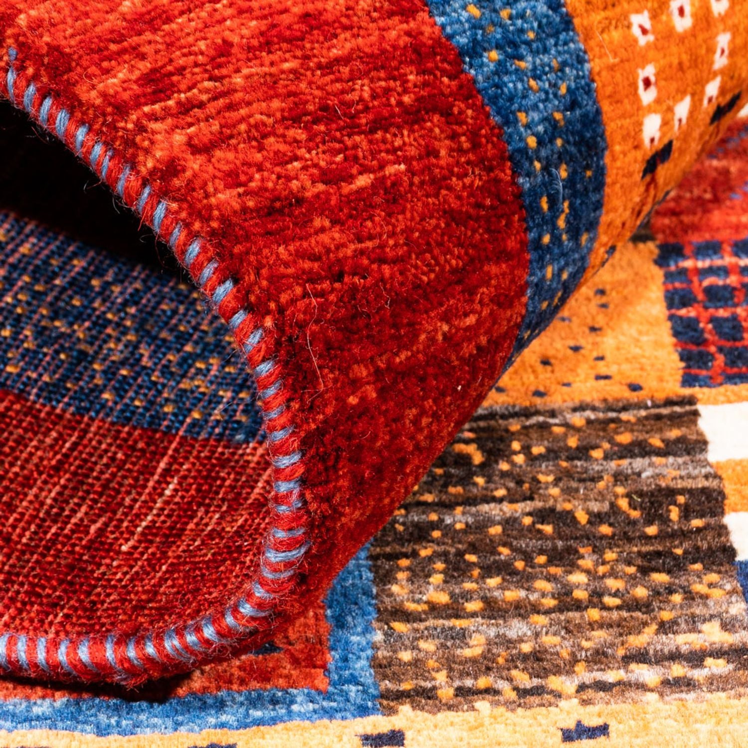 Tappeto Gabbeh - Loribaft Persero - Reale - 143 x 101 cm - multicolore