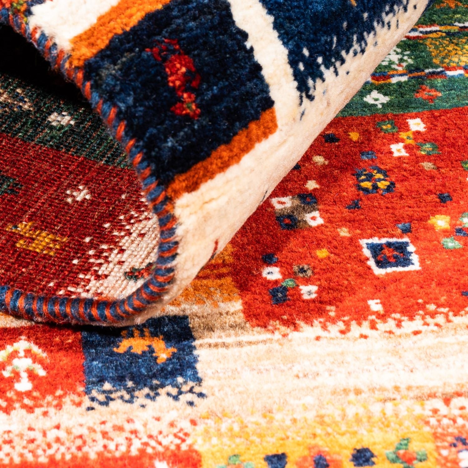 Tappeto Gabbeh - Loribaft Persero - Reale - 151 x 95 cm - multicolore