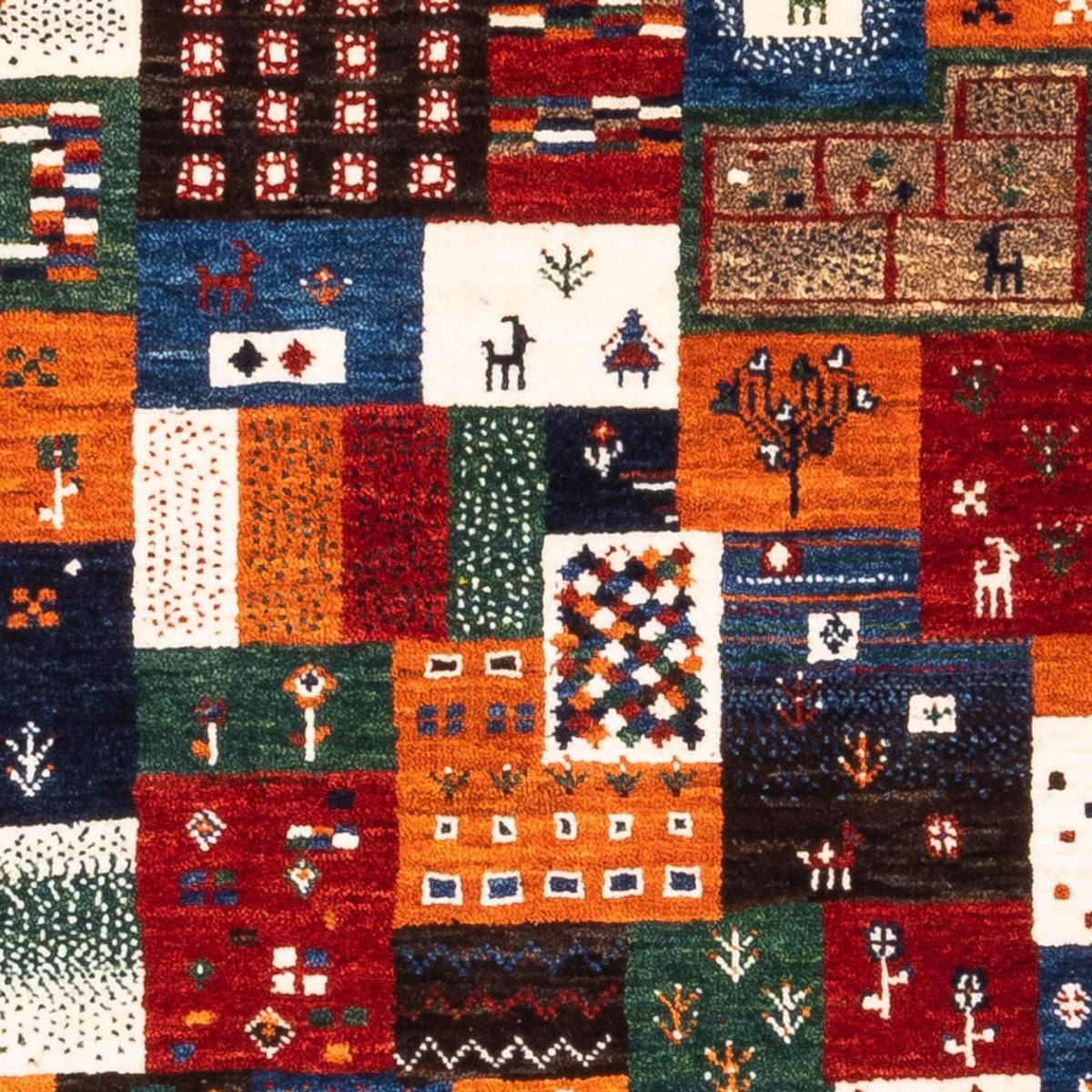 Tappeto Gabbeh - Loribaft Persero - Reale - 130 x 92 cm - multicolore