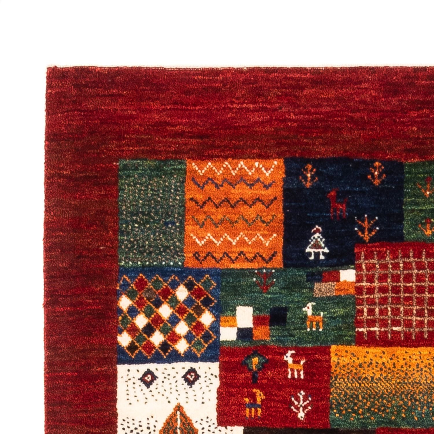 Tappeto Gabbeh - Loribaft Persero - Reale - 130 x 92 cm - multicolore