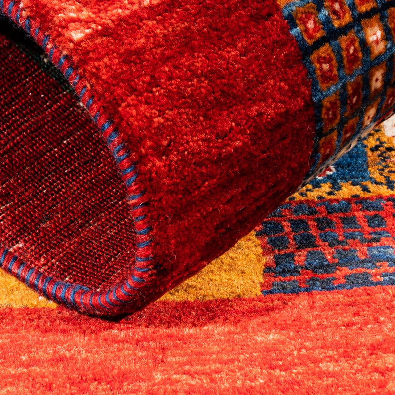 Tappeto Gabbeh - Loribaft Persero - Reale quadrato  - 123 x 110 cm - multicolore