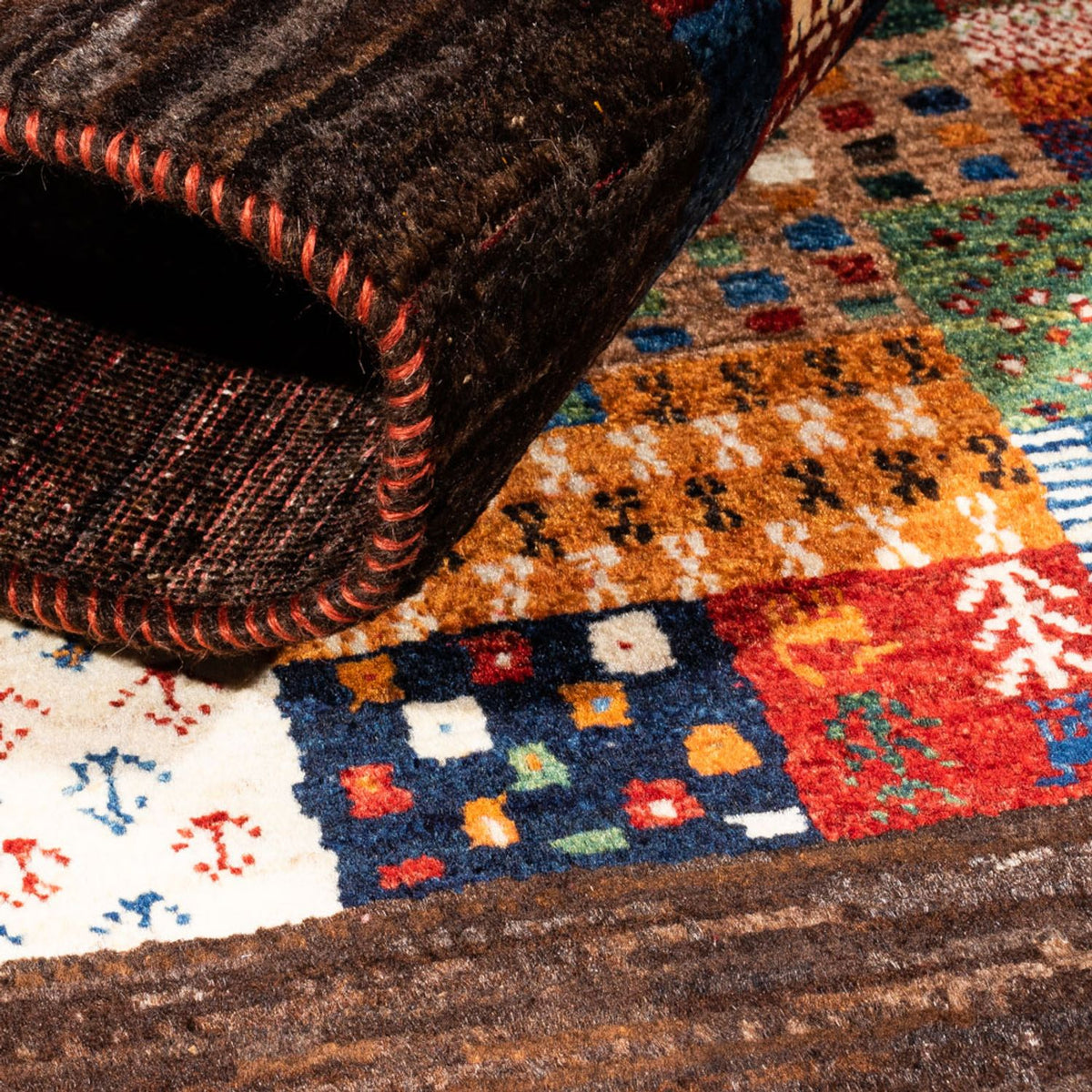 Tappeto Gabbeh - Loribaft Persero - Reale - 128 x 86 cm - multicolore