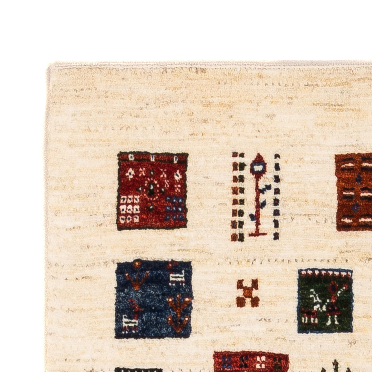 Tappeto Gabbeh - Loribaft Persero - Reale - 130 x 82 cm - crema