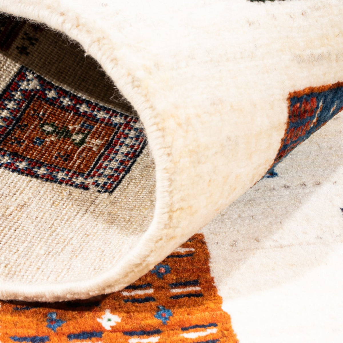 Tappeto Gabbeh - Loribaft Persero - Reale - 130 x 82 cm - crema