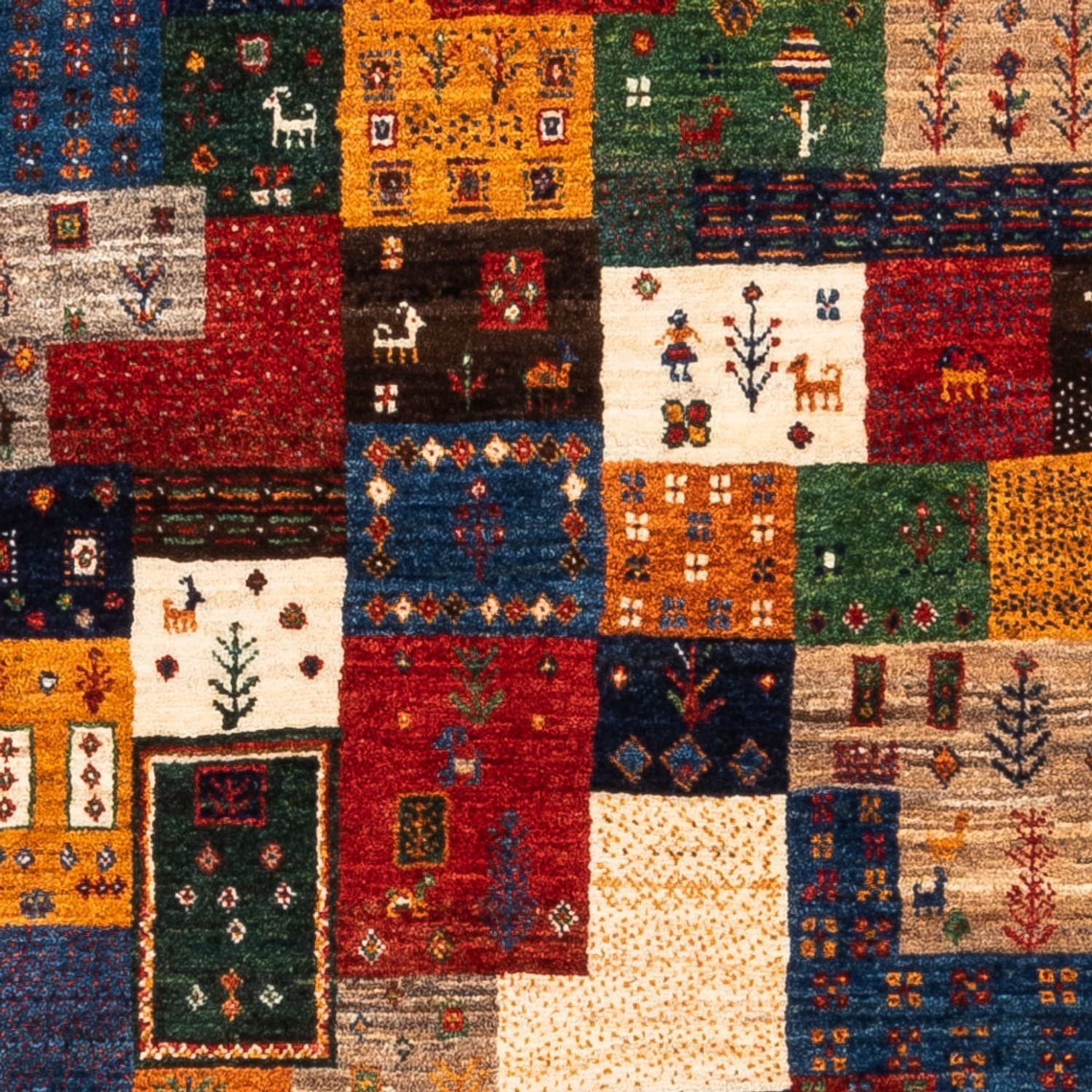 Tappeto Gabbeh - Loribaft Persero - Reale - 125 x 84 cm - multicolore