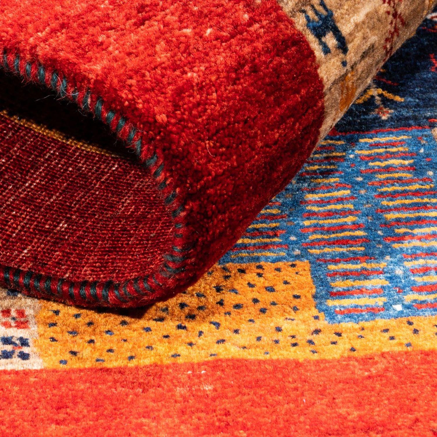 Tappeto Gabbeh - Loribaft Persero - Reale - 125 x 84 cm - multicolore