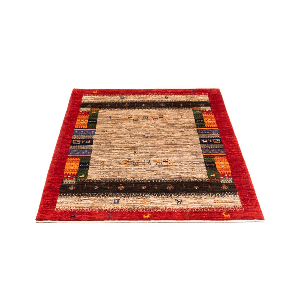 Tappeto Gabbeh - Loribaft Persero - Reale - 130 x 87 cm - grigio