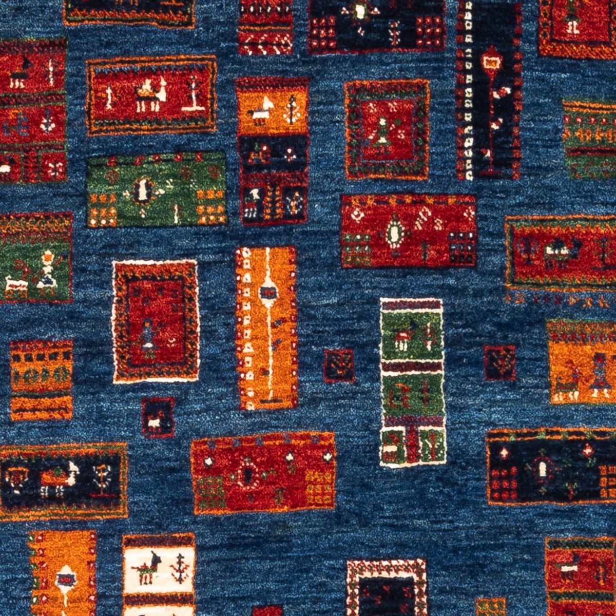 Tappeto Gabbeh - Loribaft Persero - Reale - 123 x 86 cm - multicolore