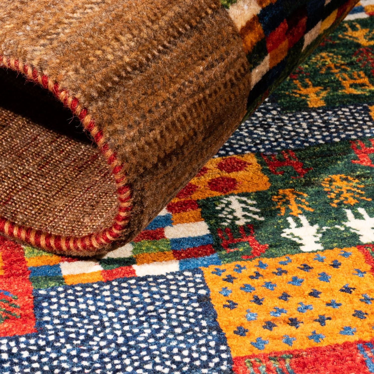 Tappeto Gabbeh - Loribaft Persero - Reale - 134 x 88 cm - multicolore