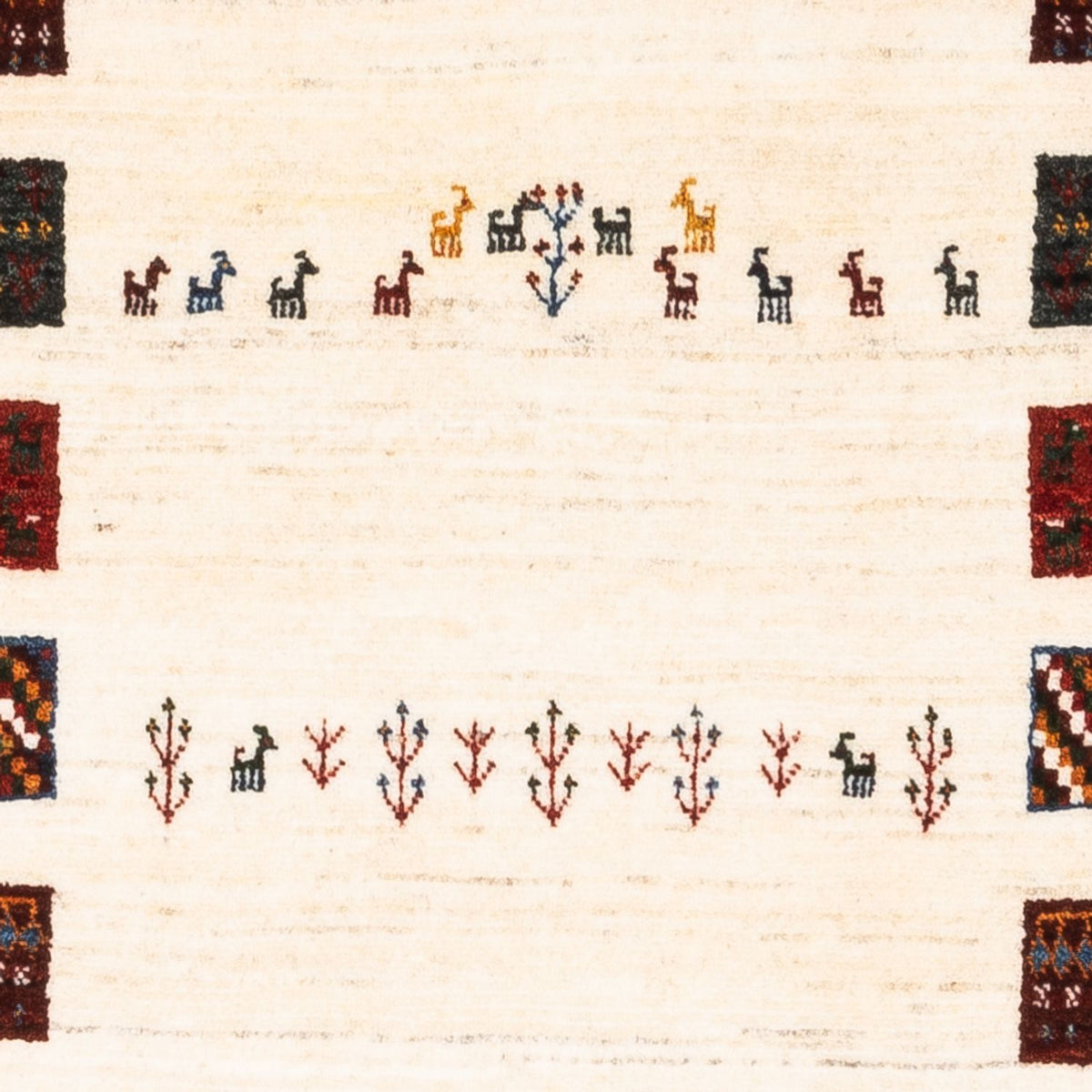 Tappeto Gabbeh - Loribaft Persero - Reale - 132 x 84 cm - multicolore