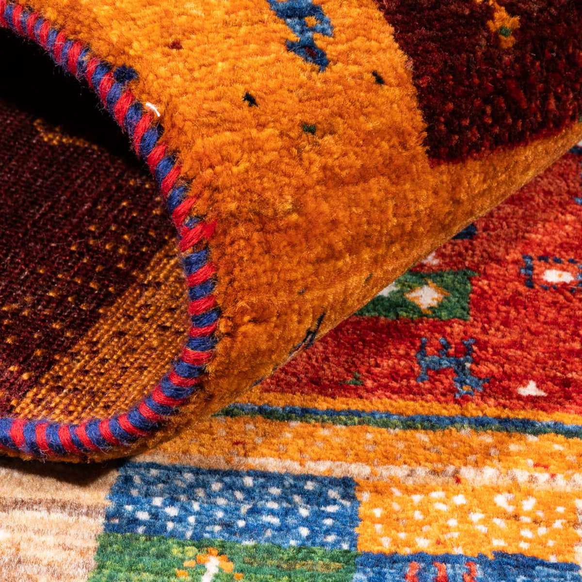 Tappeto Gabbeh - Loribaft Persero - Reale - 192 x 152 cm - multicolore