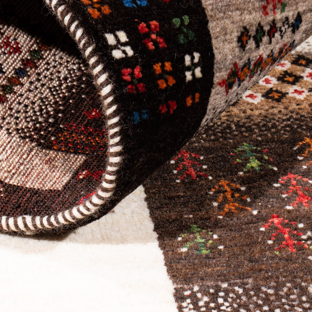 Tappeto Gabbeh - Loribaft Persero - Reale - 147 x 85 cm - grigio