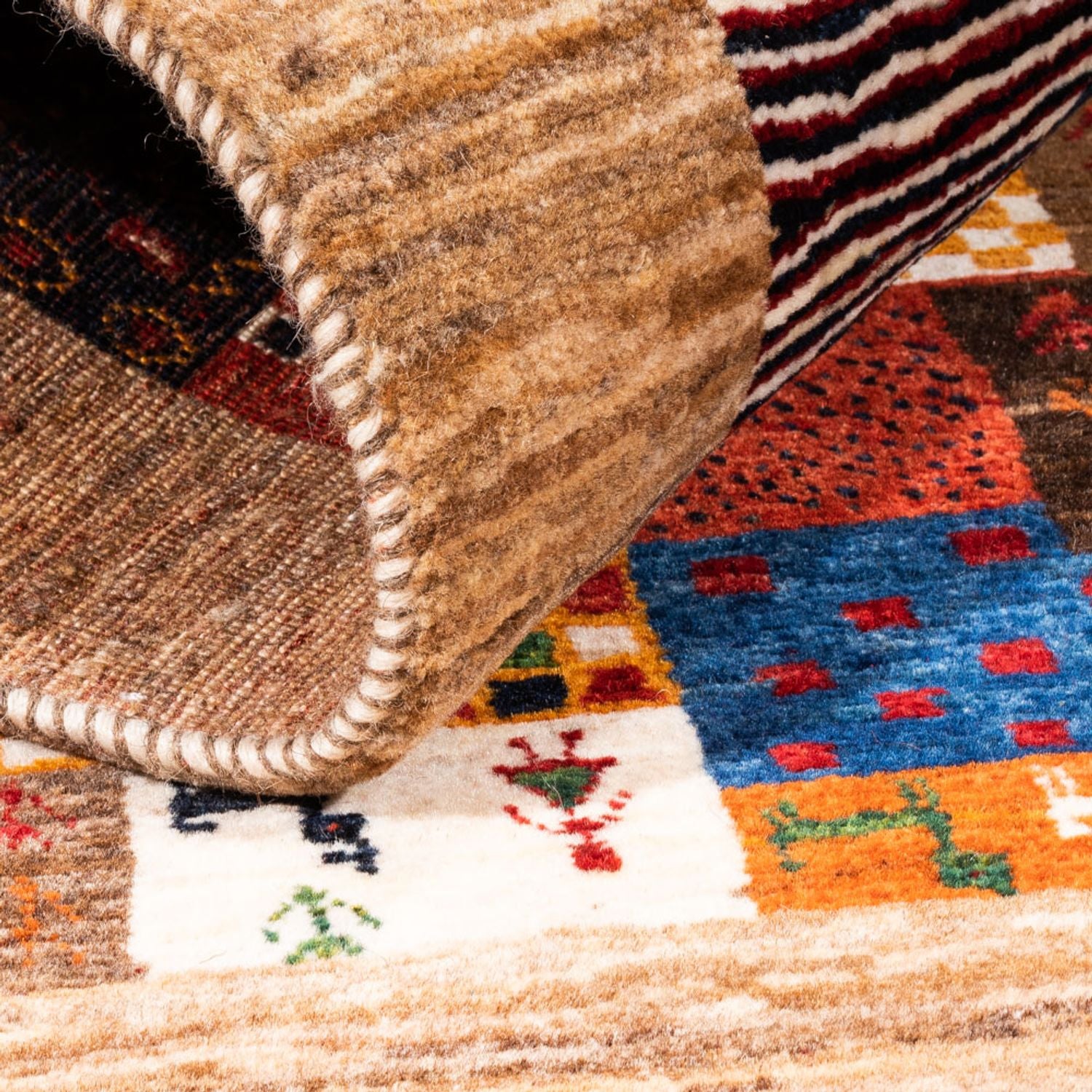 Tappeto Gabbeh - Loribaft Persero - Reale - 145 x 89 cm - multicolore