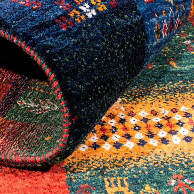 Tappeto Gabbeh - Loribaft Persero - Reale - 154 x 110 cm - multicolore