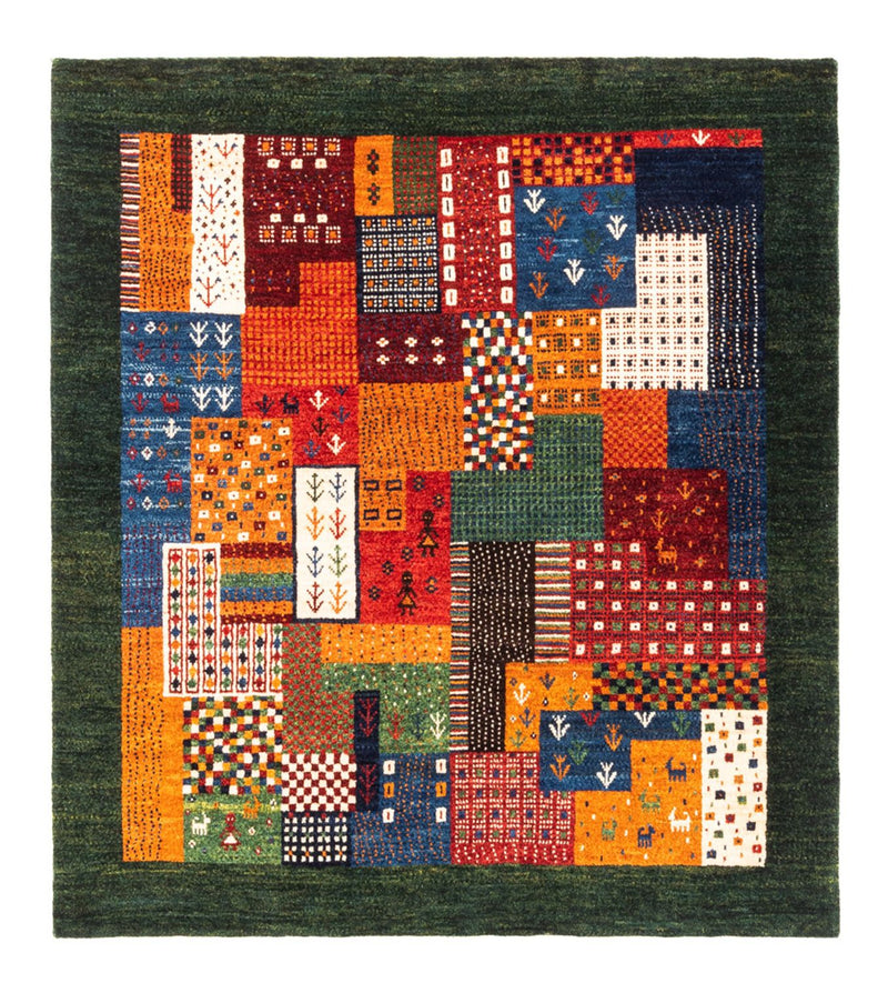 Tappeto Gabbeh - Loribaft Persero - Reale - 130 x 122 cm - multicolore