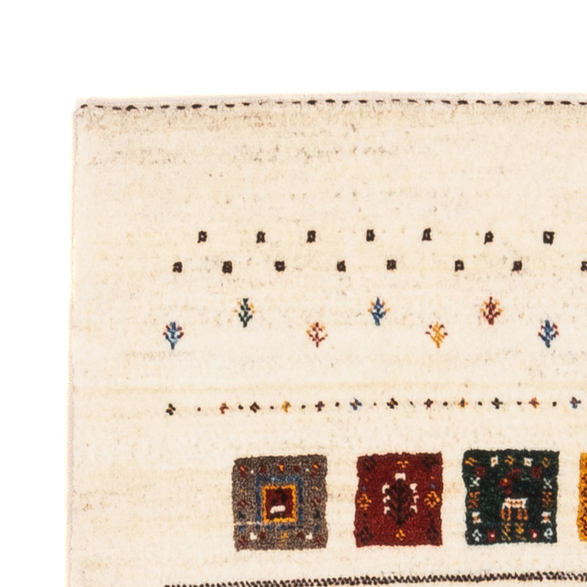 Tappeto Gabbeh - Loribaft Persero - Reale - 122 x 78 cm - crema