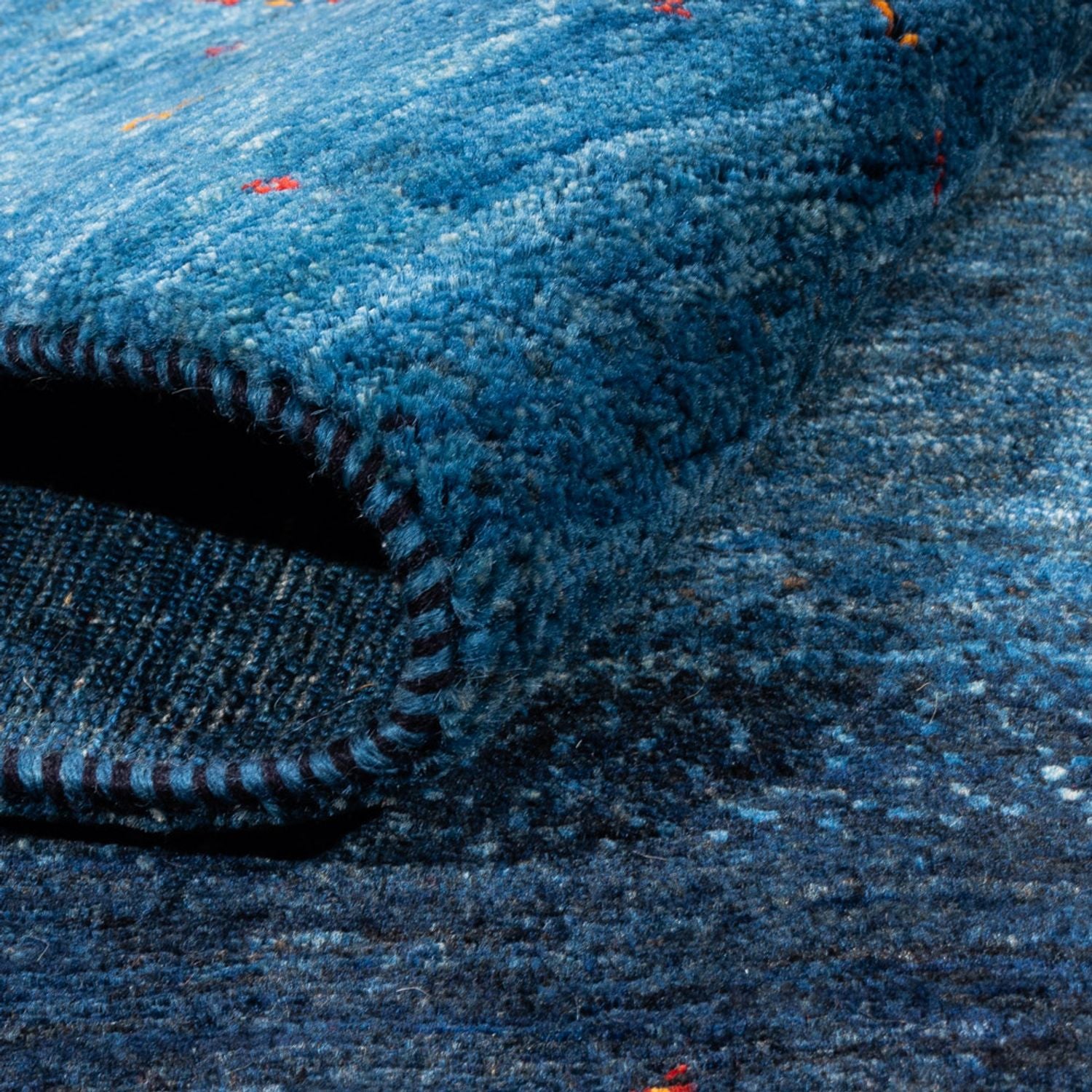Tappeto Gabbeh - Loribaft Persero - 202 x 154 cm - blu