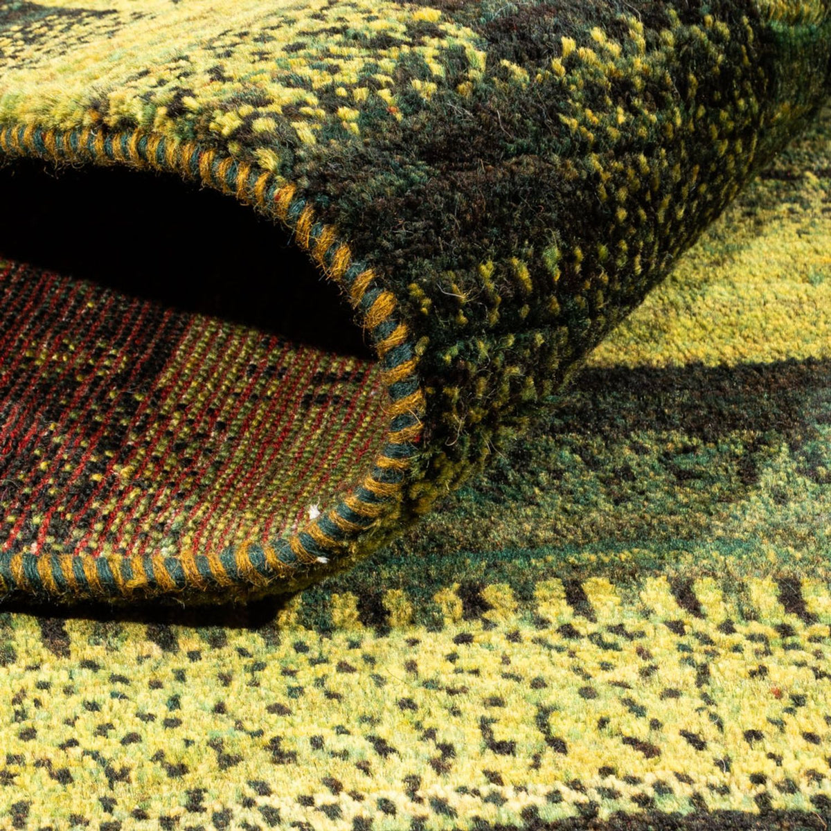 Tappeto Gabbeh - Loribaft Persero - Reale - 199 x 154 cm - verde